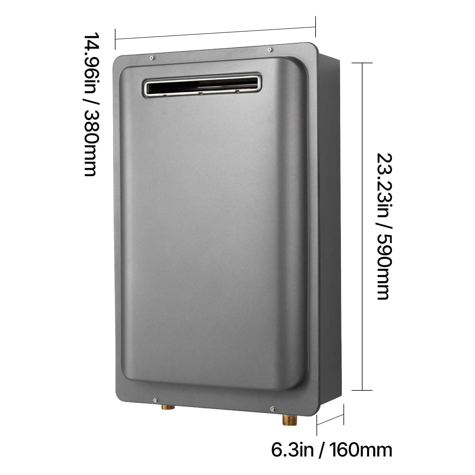 Propane Tankless Water Heater 5.3 Gal 120000 BTU Outdoor-5.3gal / United States