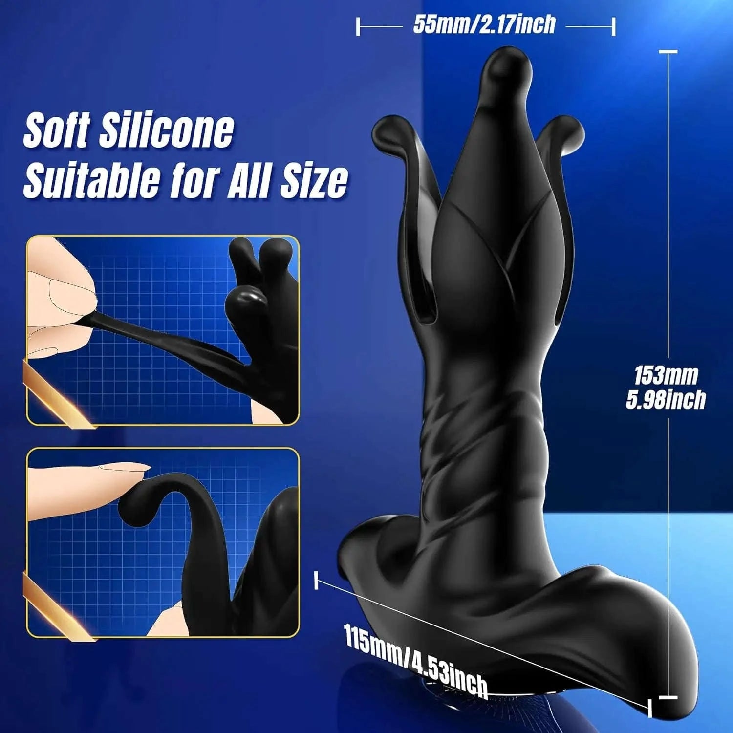 Prostate Massager Anal Vibrator with Remote Control-Anal plug / CHINA