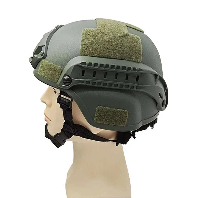 Protective FAST Tactical Helmet for Training and Field Use-Khaki