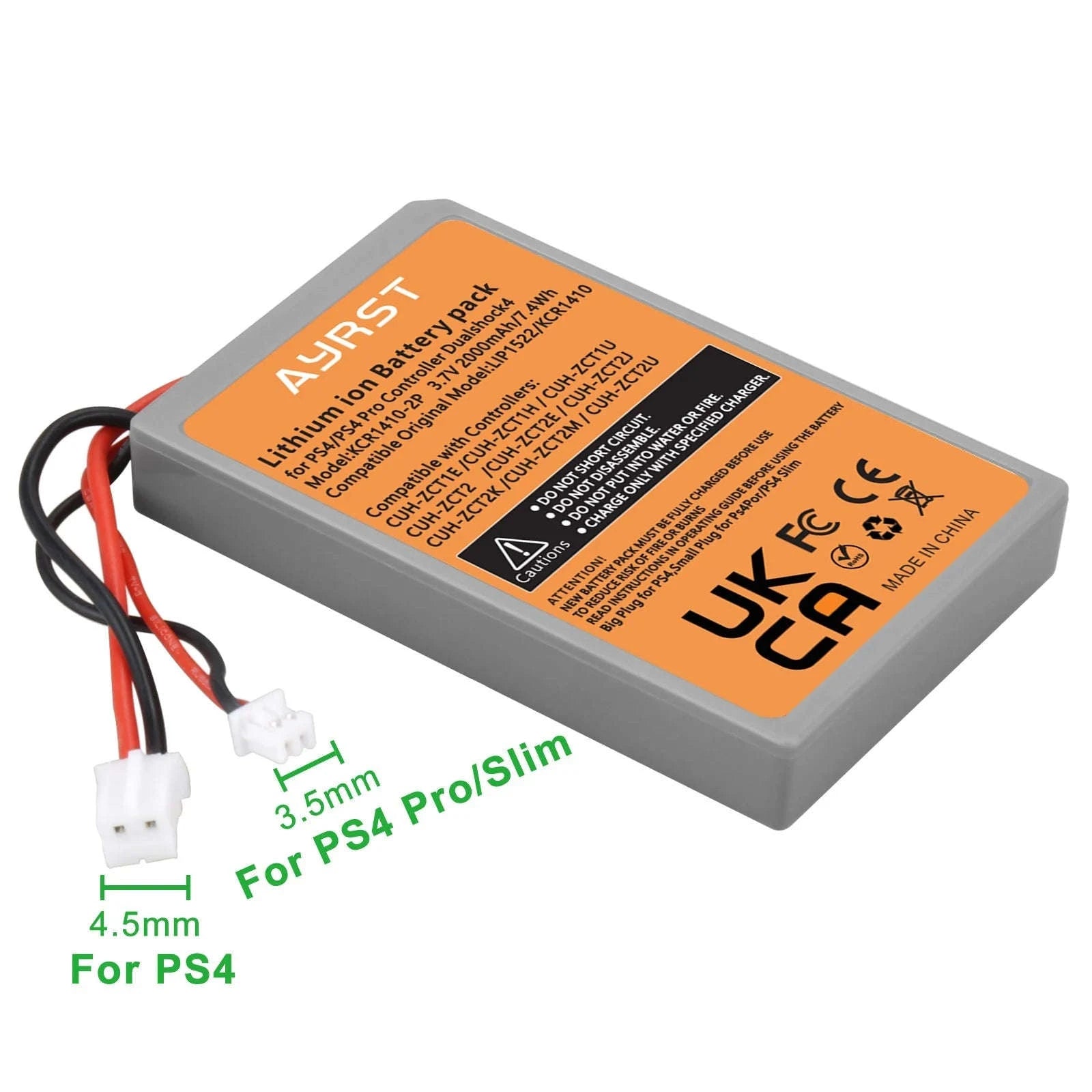 PS4 Controller Replacement Battery-3 Pcs Batteries