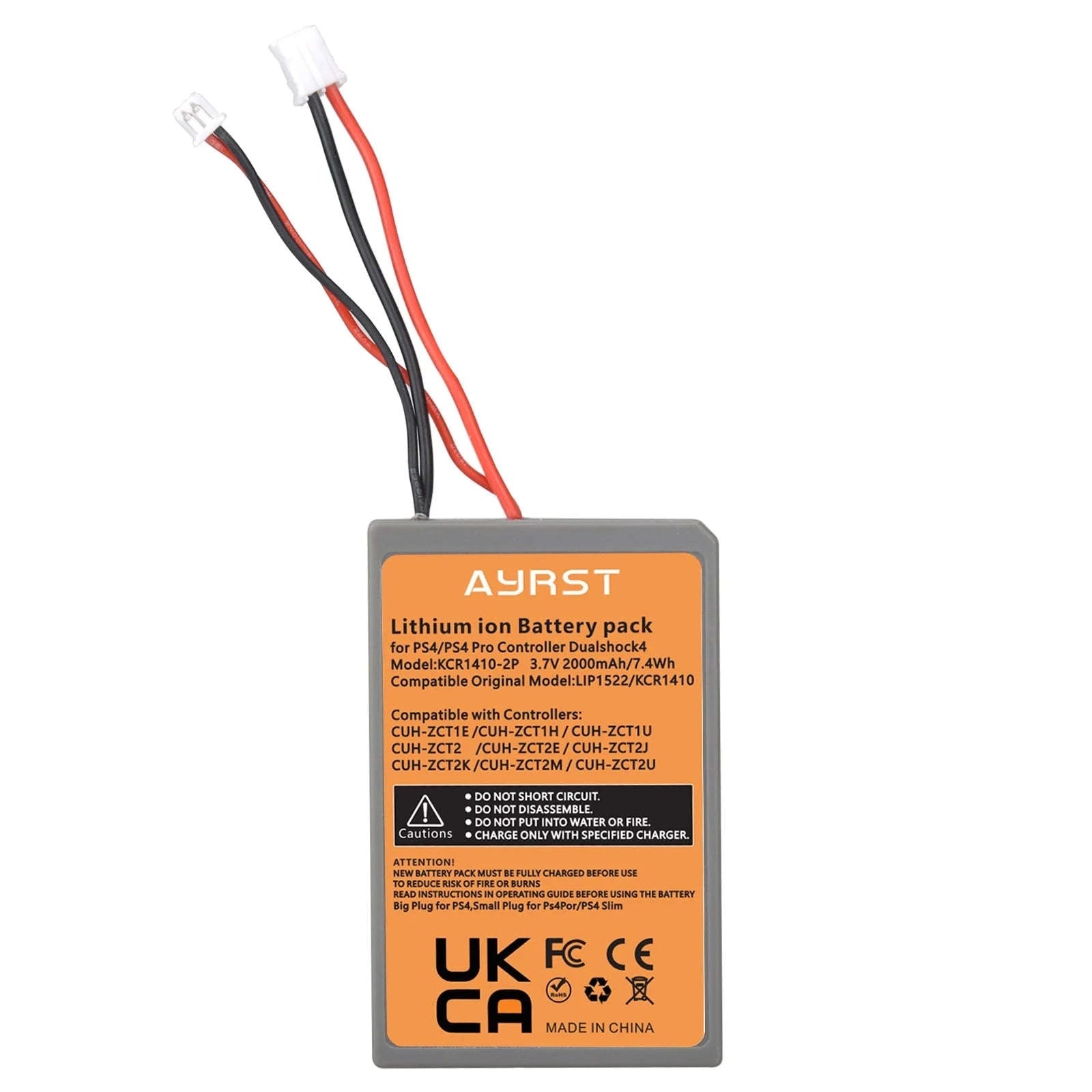 PS4 Controller Replacement Battery-3 Pcs Batteries