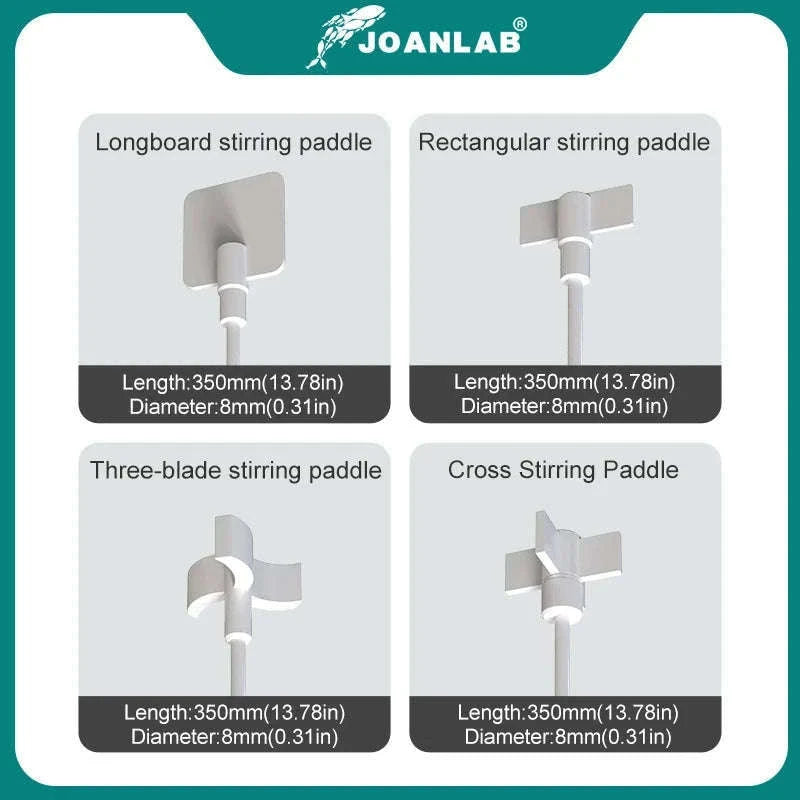 PTFE 350mm Stirring Paddle for Overhead Laboratory Stirrers-Stirring paddle B / China Mainland