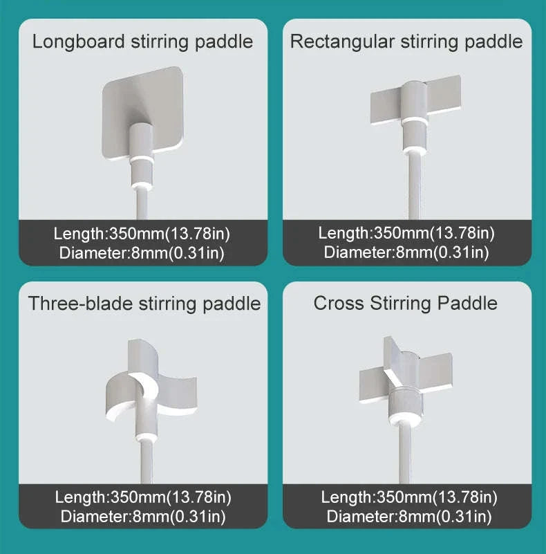 PTFE 350mm Stirring Paddle for Overhead Laboratory Stirrers-Stirring paddle B / China Mainland