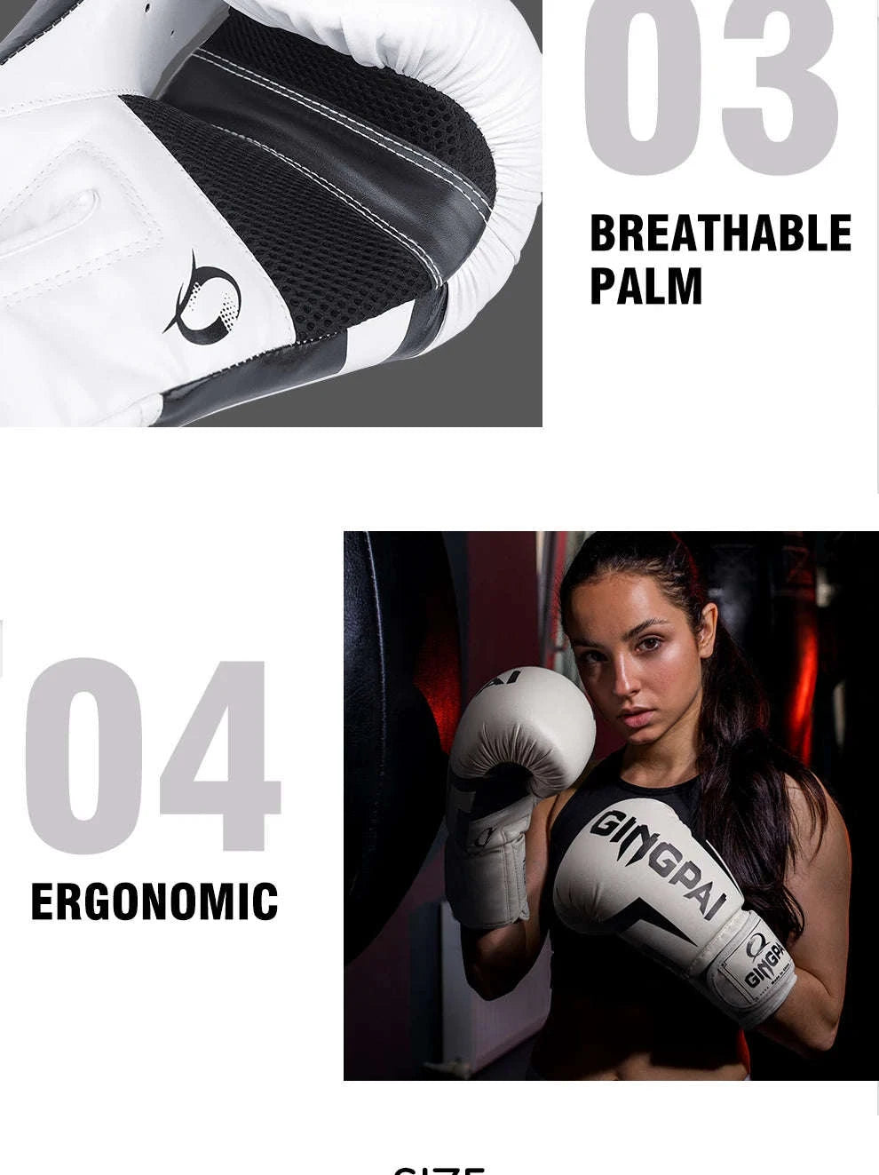 PU Leather Boxing Gloves for Training-No.1 all black / 12oz