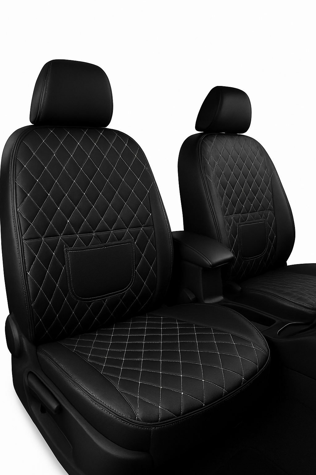 PU Leather Car Anti-Kick Seat Back Protector with Pocket