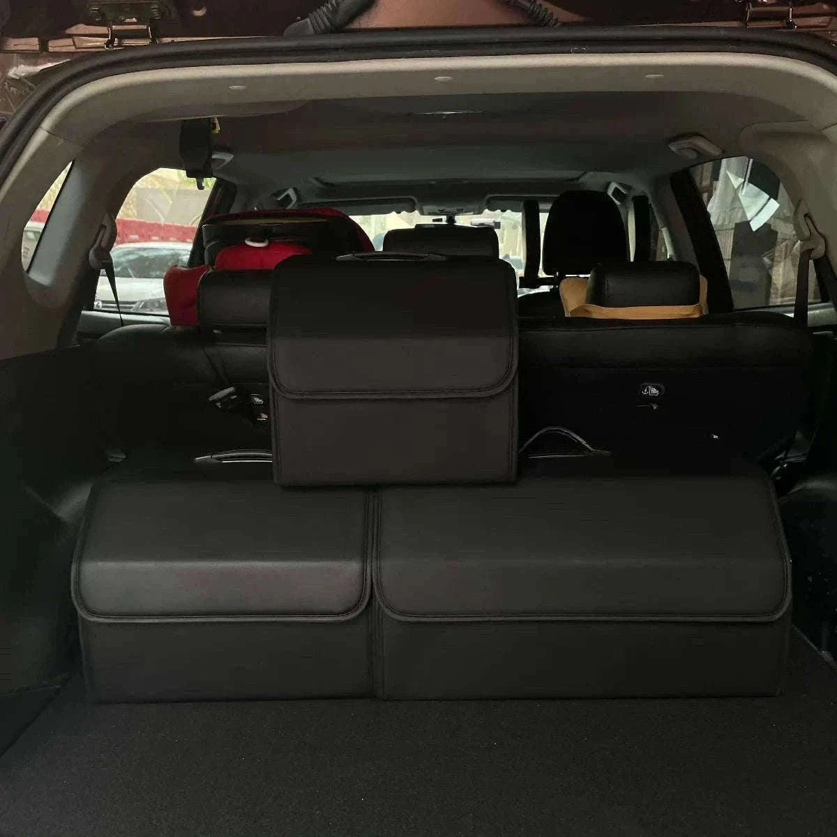 PU Leather Collapsible Car Trunk Storage Organizer-M / China Mainland