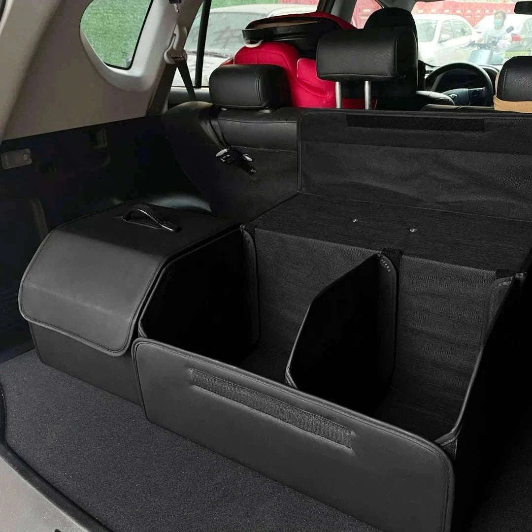 PU Leather Collapsible Car Trunk Storage Organizer-M / China Mainland