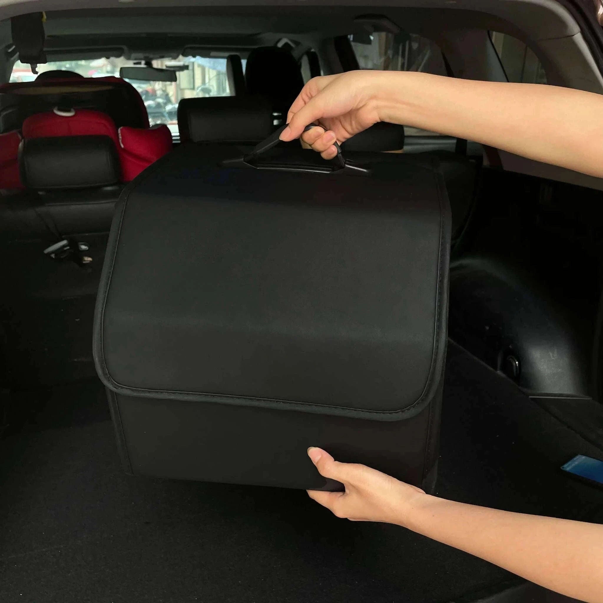 PU Leather Collapsible Car Trunk Storage Organizer-M / China Mainland