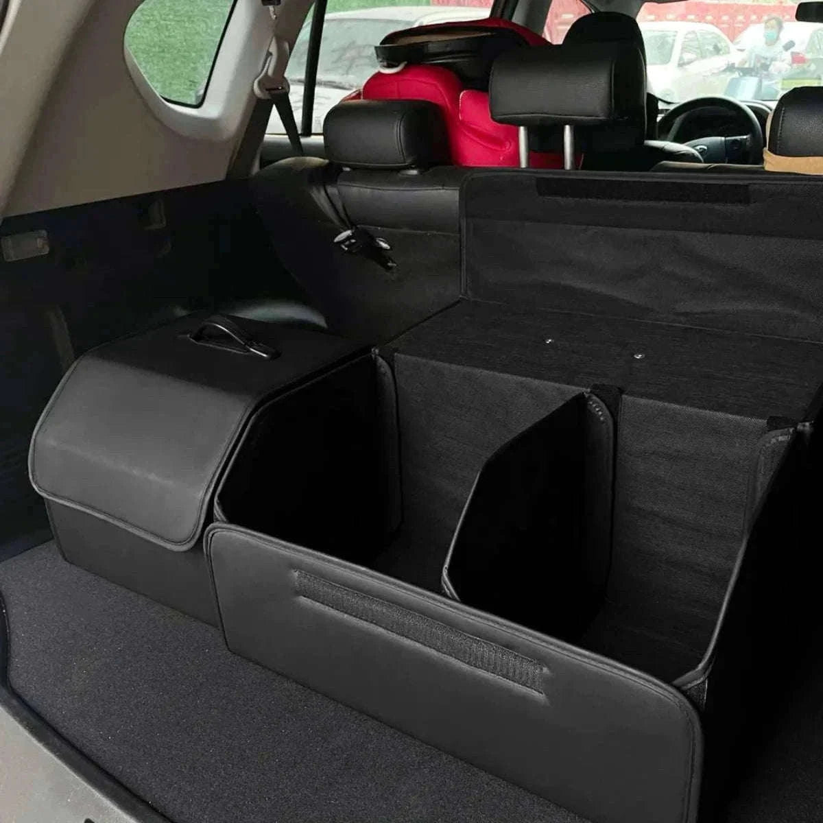 PU Leather Collapsible Car Trunk Storage Organizer-M / China Mainland
