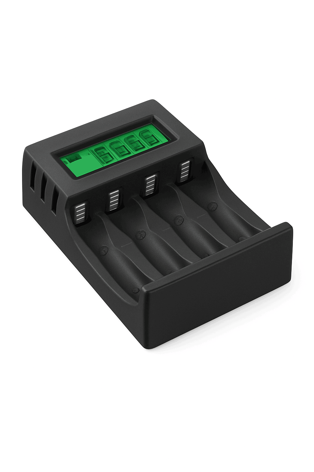 PUJIAMX Smart Battery Charger for AA and AAA Batteries-LCD-007 White / 1.2V / LCD-005|USB Micro