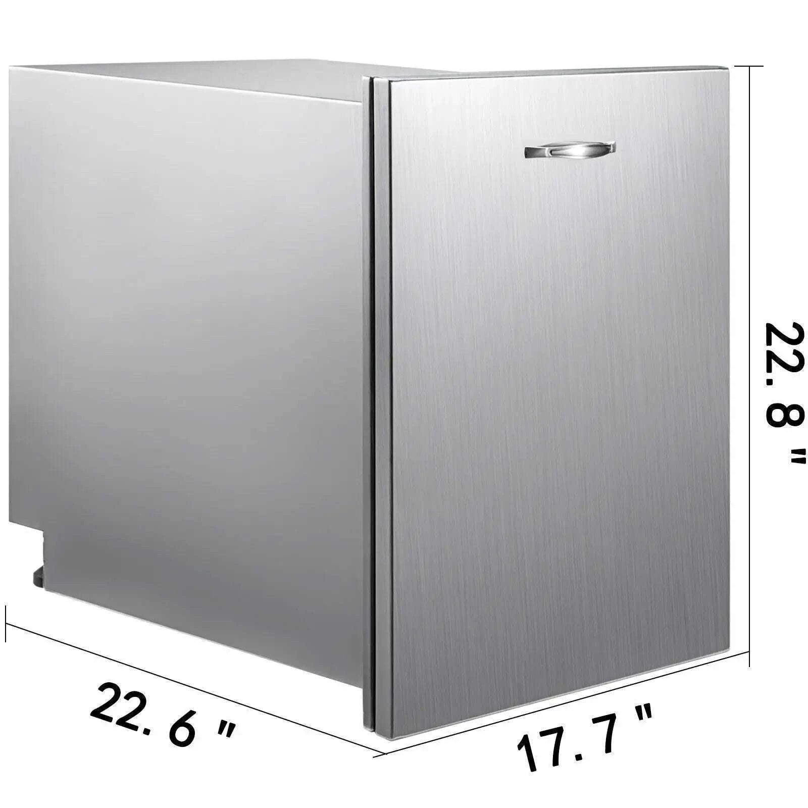 Pull-Out Trash Drawer Stainless Steel Built-In Sliding Rail-Type A / Russian Federation