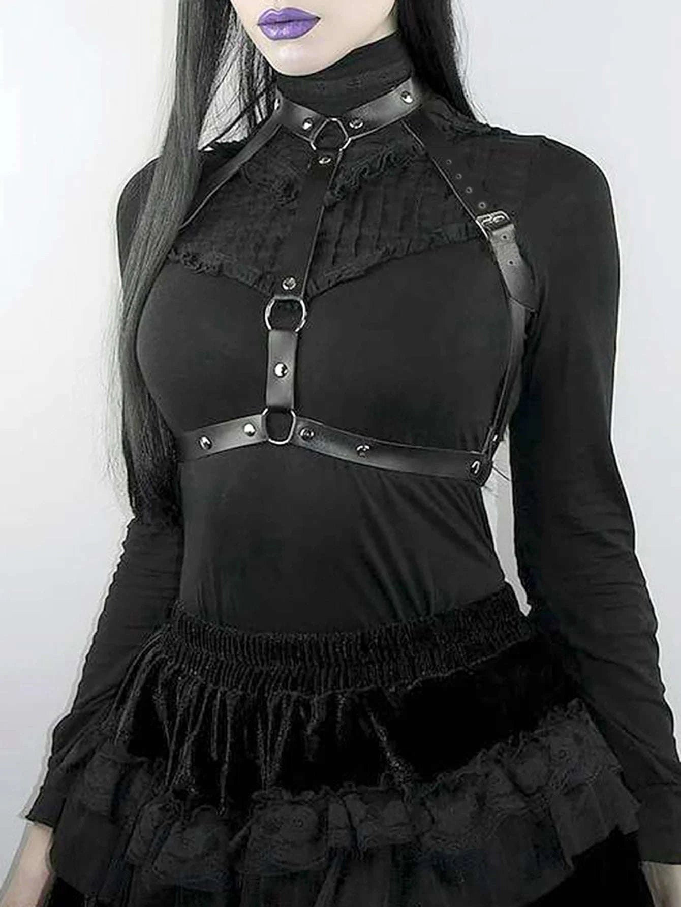 Punk Rock Chest Harness Belt for Women-waist belt / Adjustable