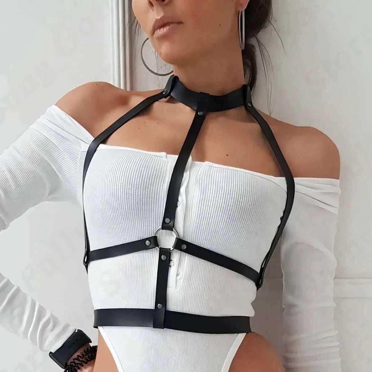 Punk Rock Chest Harness Belt for Women-waist belt / Adjustable