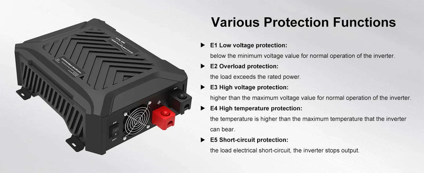 Pure Sine Wave Inverter 12V 24V 1200W 2300W EU-12V 24V to 220V EU / China Mainland