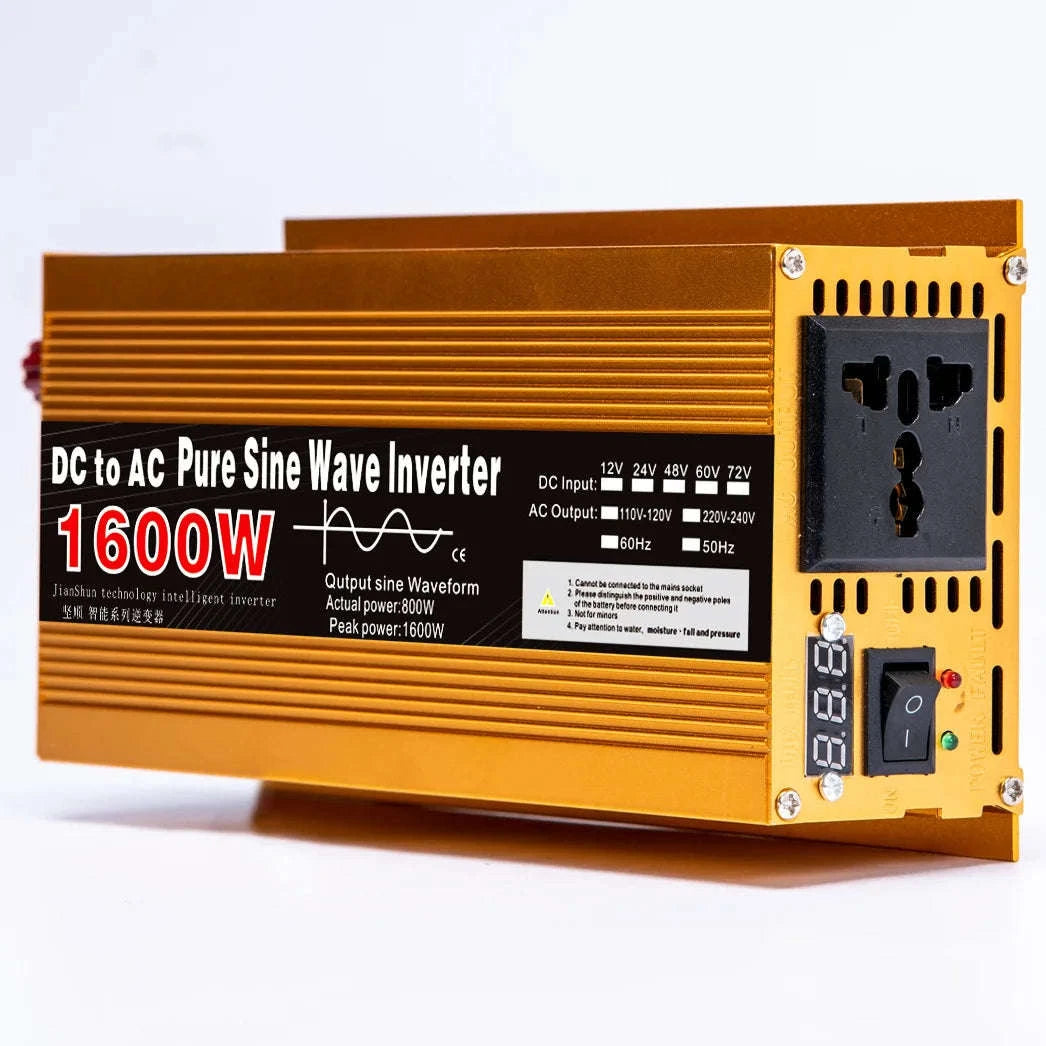 Pure Sine Wave Inverter 12V to 220V 1600W-3000W-1600W 12V 50HZ