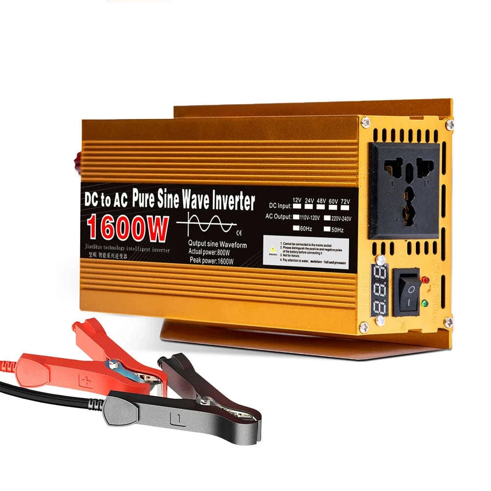 Pure Sine Wave Inverter 12V to 220V 1600W-3000W-1600W 12V 50HZ