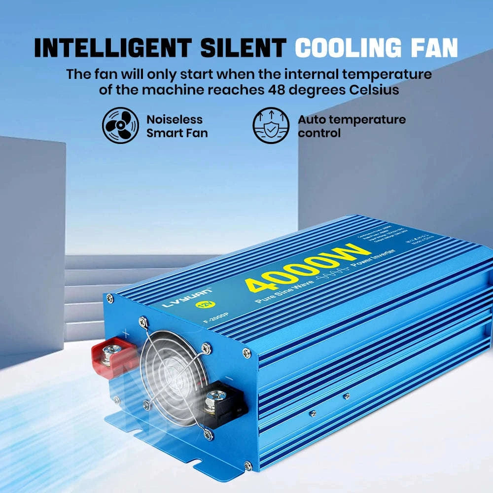 Pure Sine Wave Inverter 2000W 12V/24V to 220V/240V-12V 2000W EU / Poland