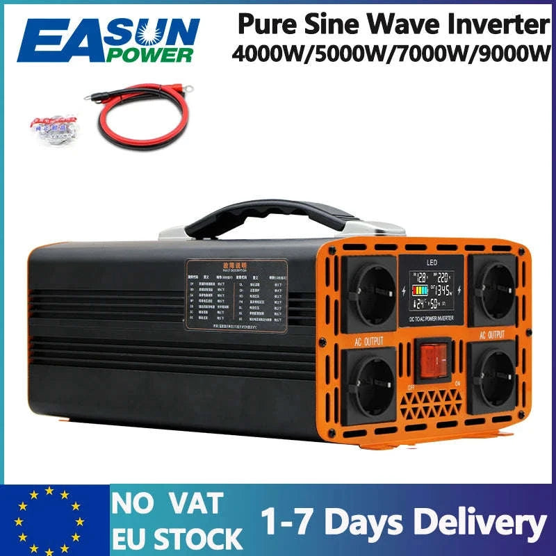 Pure Sine Wave Inverter 4000W-9000W 12V/24V/48V to 220V-4000W-12V