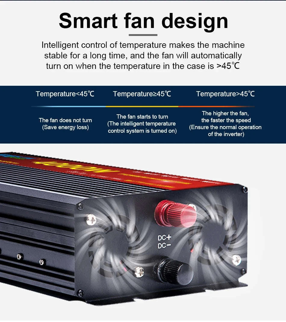 Pure Sine Wave Power Inverter 12V/24V to 220V 3000W-5000W-3000W-24V / PL