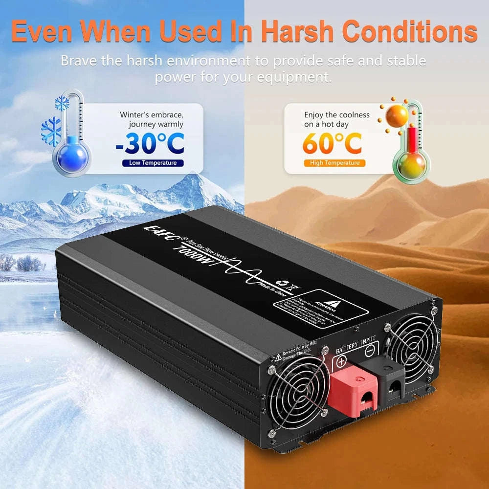 Pure Sine Wave Power Inverter 12V DC to 220V AC-12V 5000W