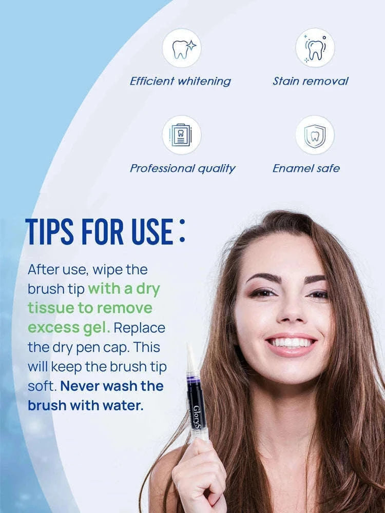 Purple Instant Teeth Whitening Pen for a Brighter Smile-2 Pcs