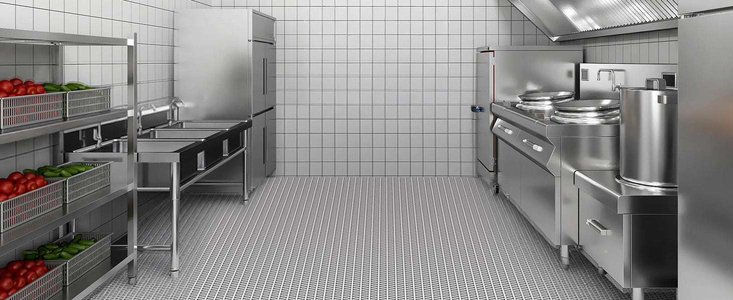 PVC Drainage Mat Roll Non-Slip Wet Area Floor Mat 3ft Wide-3x16.4FT / United States