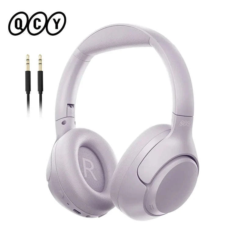 QCY H3 ANC Wireless Headphones with Hi‑Res Sound-H3-Bluegrey / spain