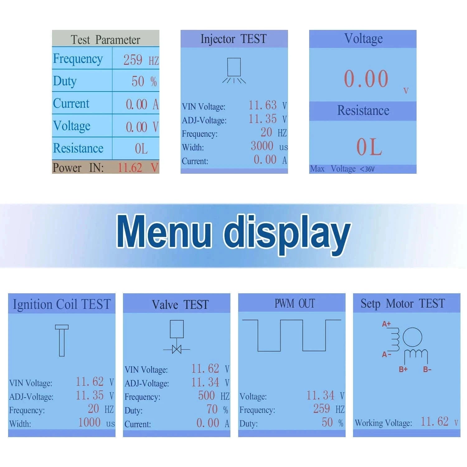 QDB-4A Auto Ignition Coil, Injector & Solenoid Tester-QDB-4A / China Mainland