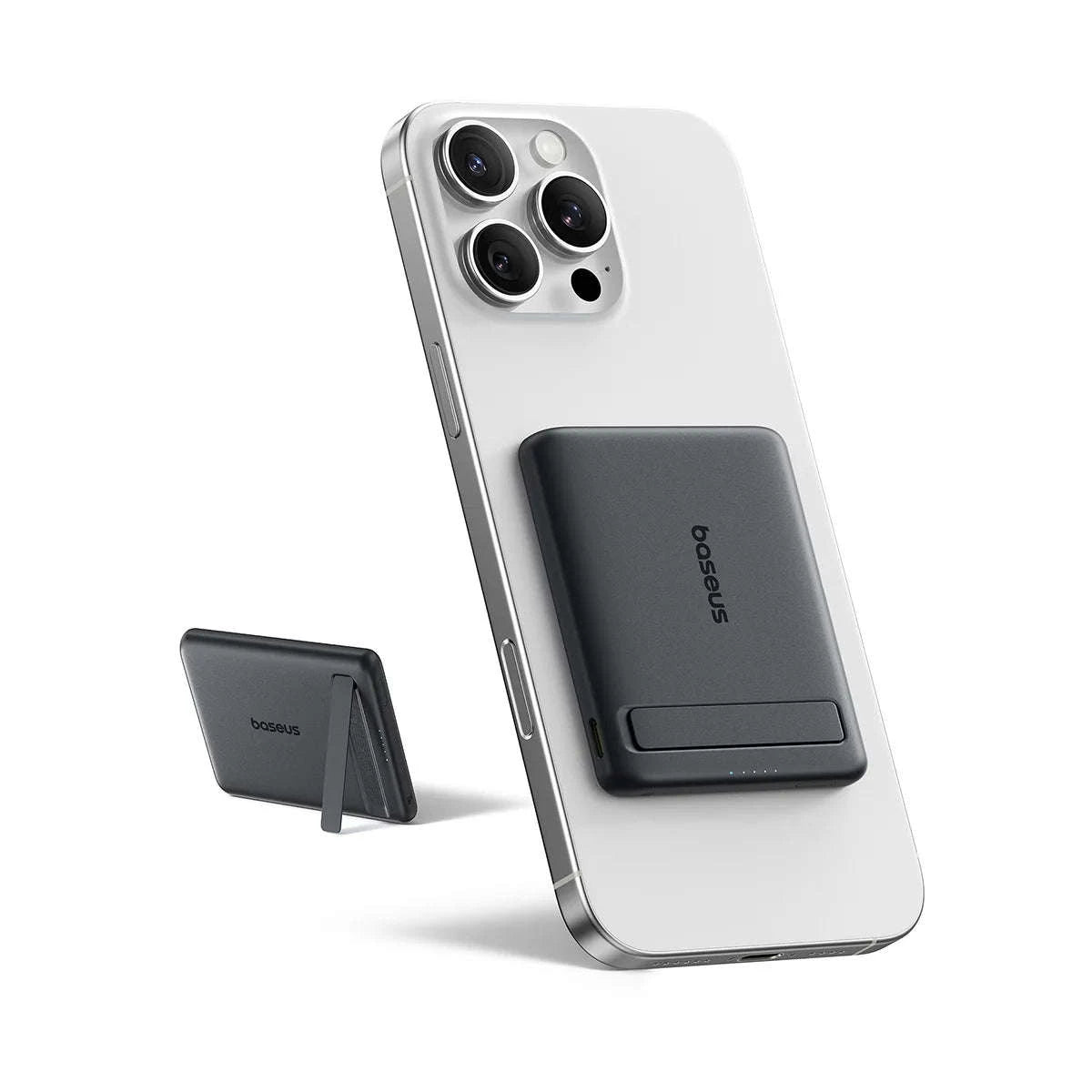 Qi2 Magnetic Power Bank with Kickstand 5000mAh-Titanium / 5000mAh / China Mainland