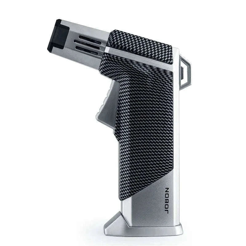 Quad Flame Refillable Butane Torch Lighter with Adjustable Jet Flame-Pattern Four Flame
