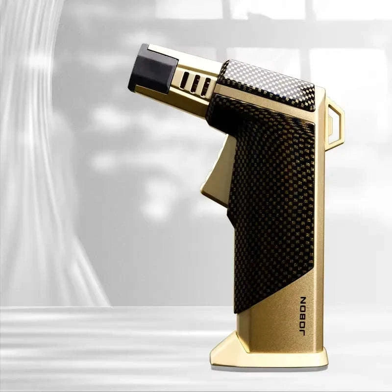 Quad Flame Refillable Butane Torch Lighter with Adjustable Jet Flame-Pattern Four Flame
