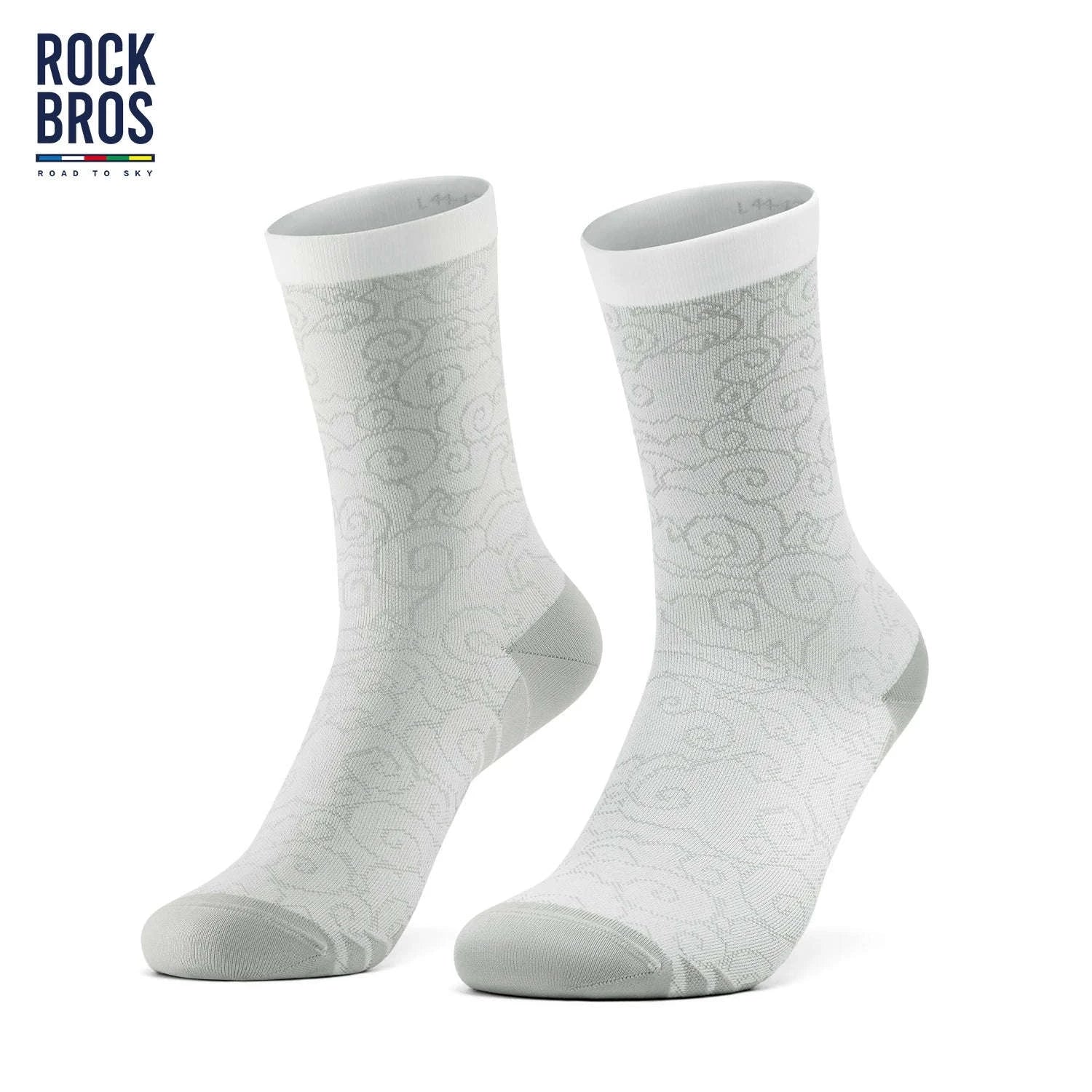 Quick-Dry Cycling Socks Knee-High Breathable Anti-Odor Comfort-490025 black / S(EUR 36-38)