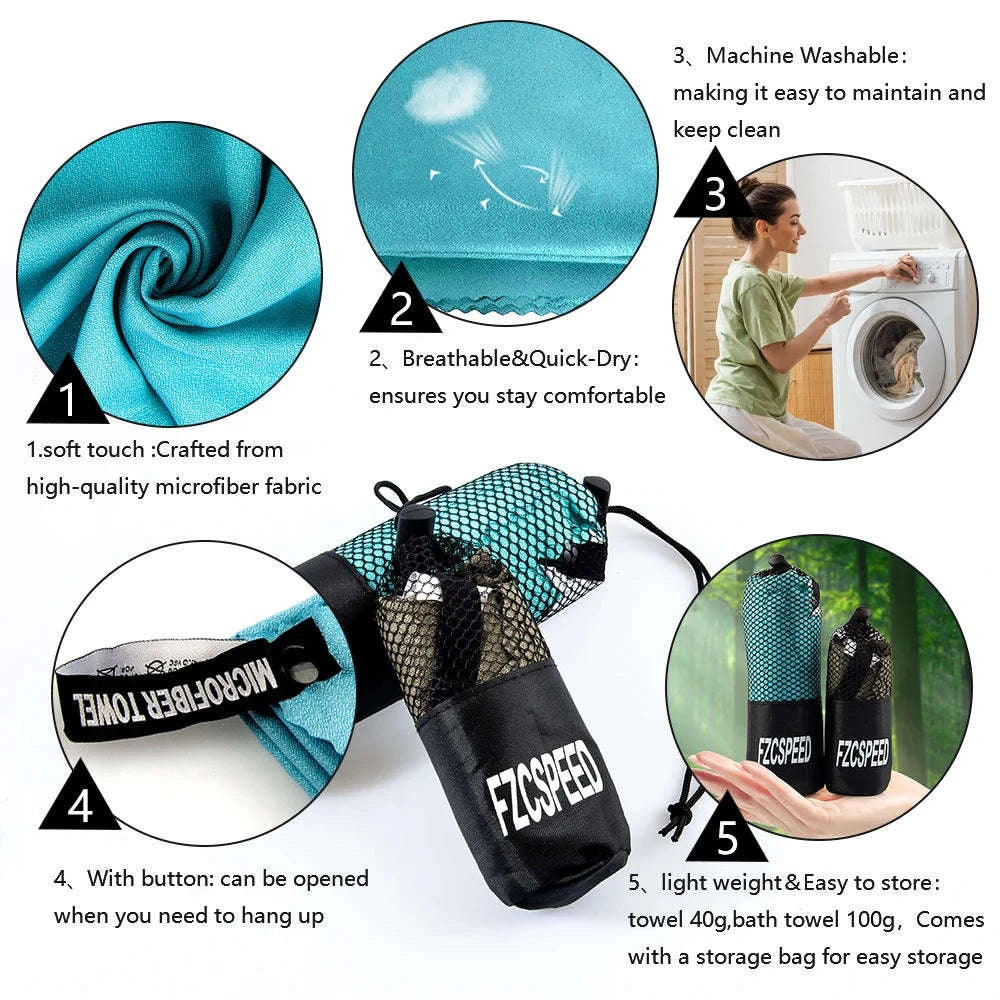 Quick Drying Absorbent Bath Towel for Travel, Sports, and Outdoor Use-Bath towel 80x130cm