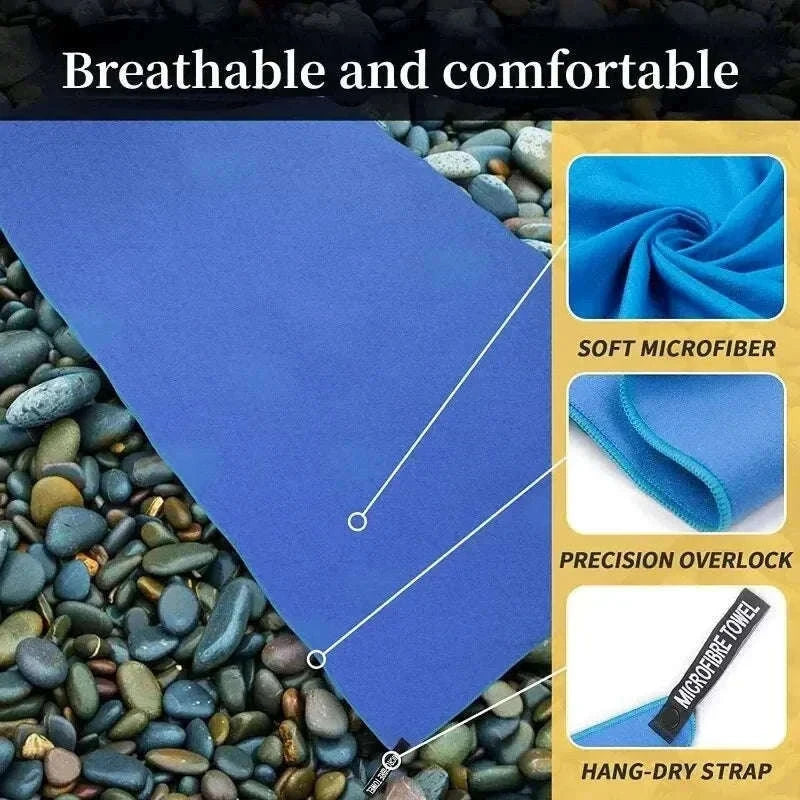 Quick-Drying Sports Towel 40x80cm for Gym and Travel-Navy Blue