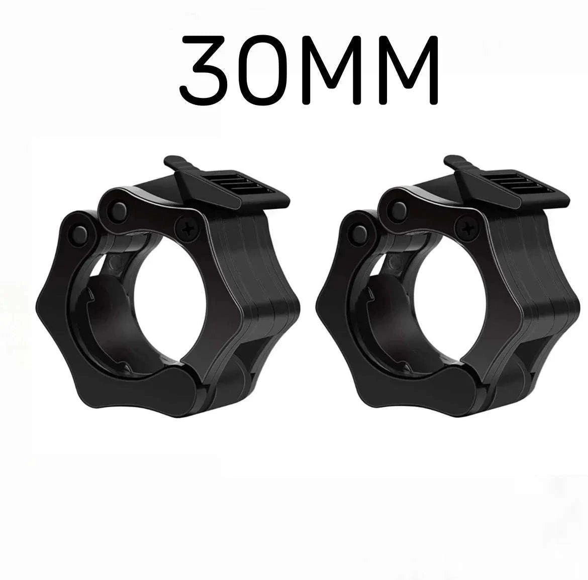 Quick Release Barbell Clamps (2PCS) for Secure Weight Training-B 25MM BLACK 1PC