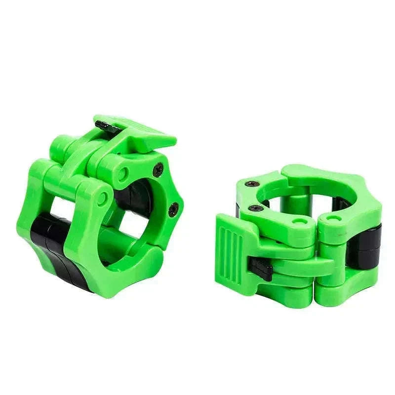 Quick Release Barbell Clamps for Fast, Secure Lifting-25mm red pair