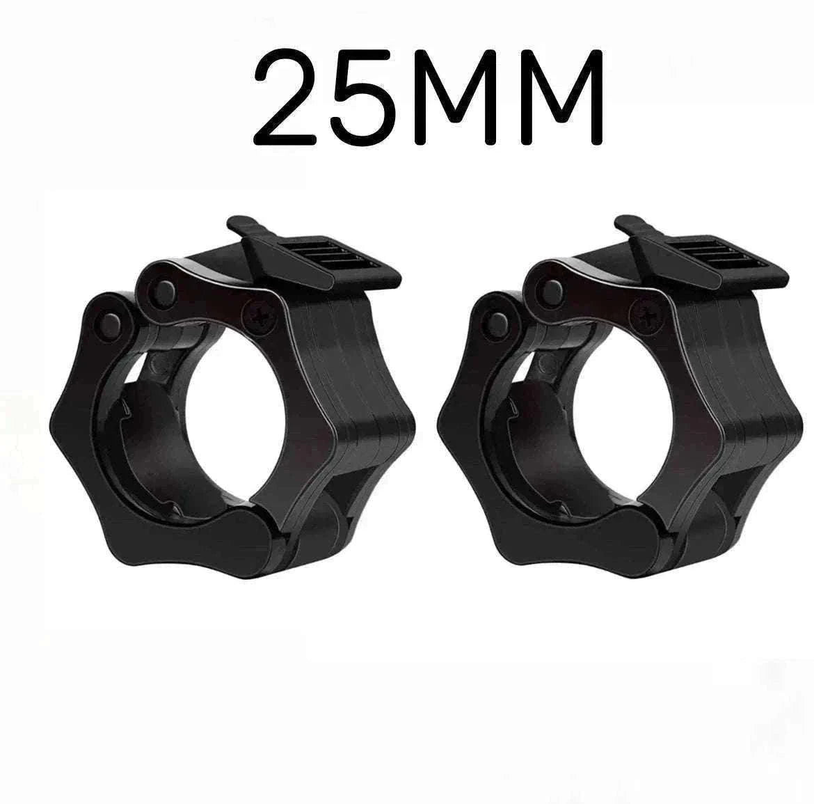 Quick Release Barbell Clamps for Secure Weight Training (2PCS)-B 25MM BLACK 1PC
