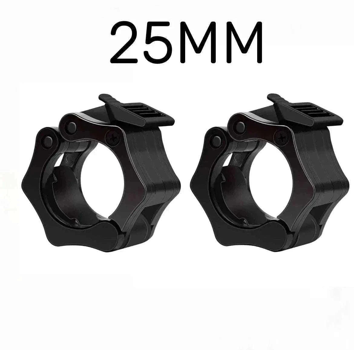Quick Release Barbell Clamps for Secure Weight Training (2PCS)-B 25MM BLACK 1PC