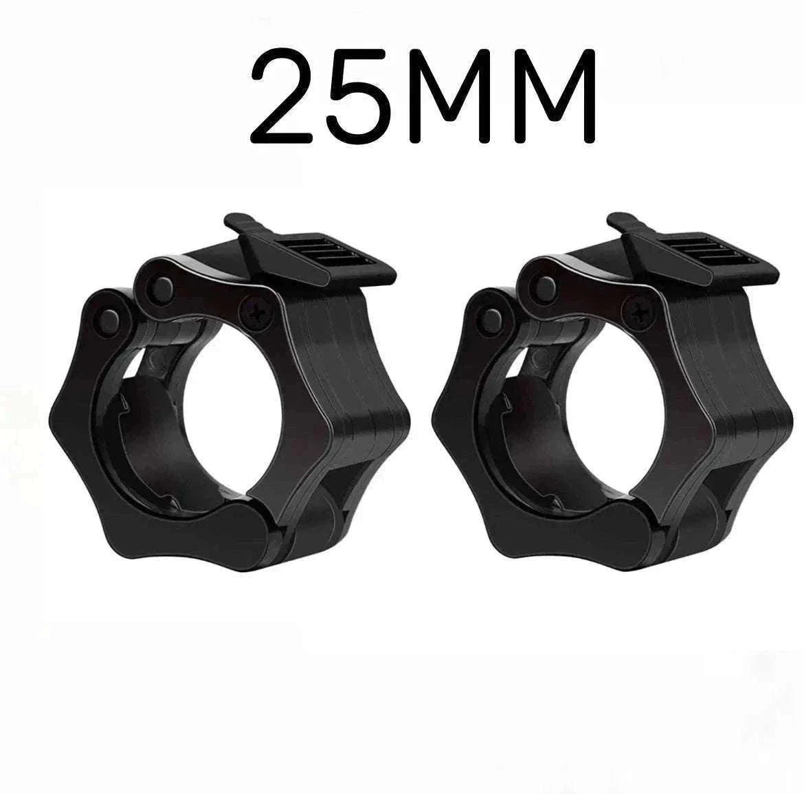 Quick Release Barbell Clamps for Secure Weight Training (2PCS)-B 25MM BLACK 1PC