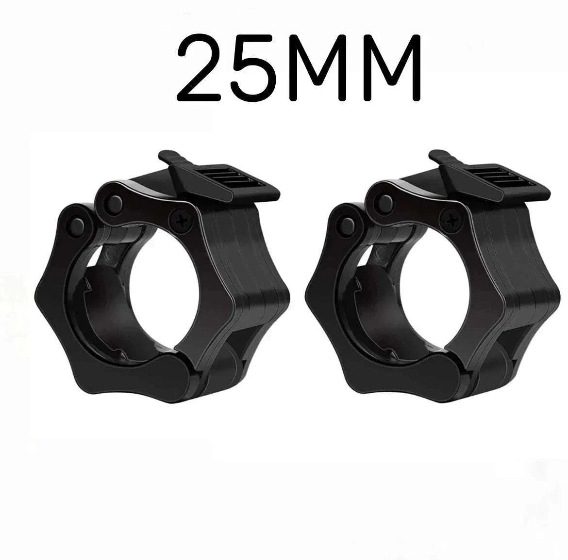 Quick Release Barbell Clamps for Secure Weight Training (2PCS)-B 25MM BLACK 1PC