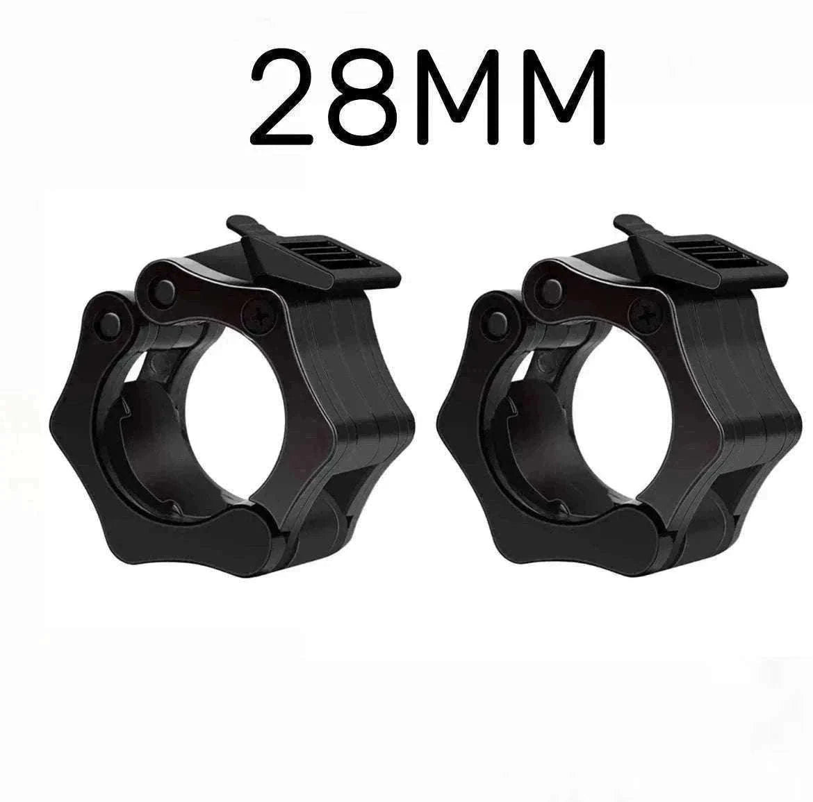 Quick Release Barbell Clamps for Secure Weight Training (2PCS)-B 25MM BLACK 1PC