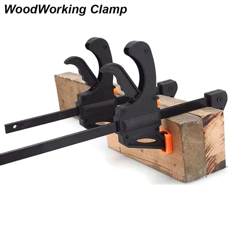 Quick Release Woodworking Clamp – 4" Speed Squeeze Clip-Wood Work Clamp 2pc