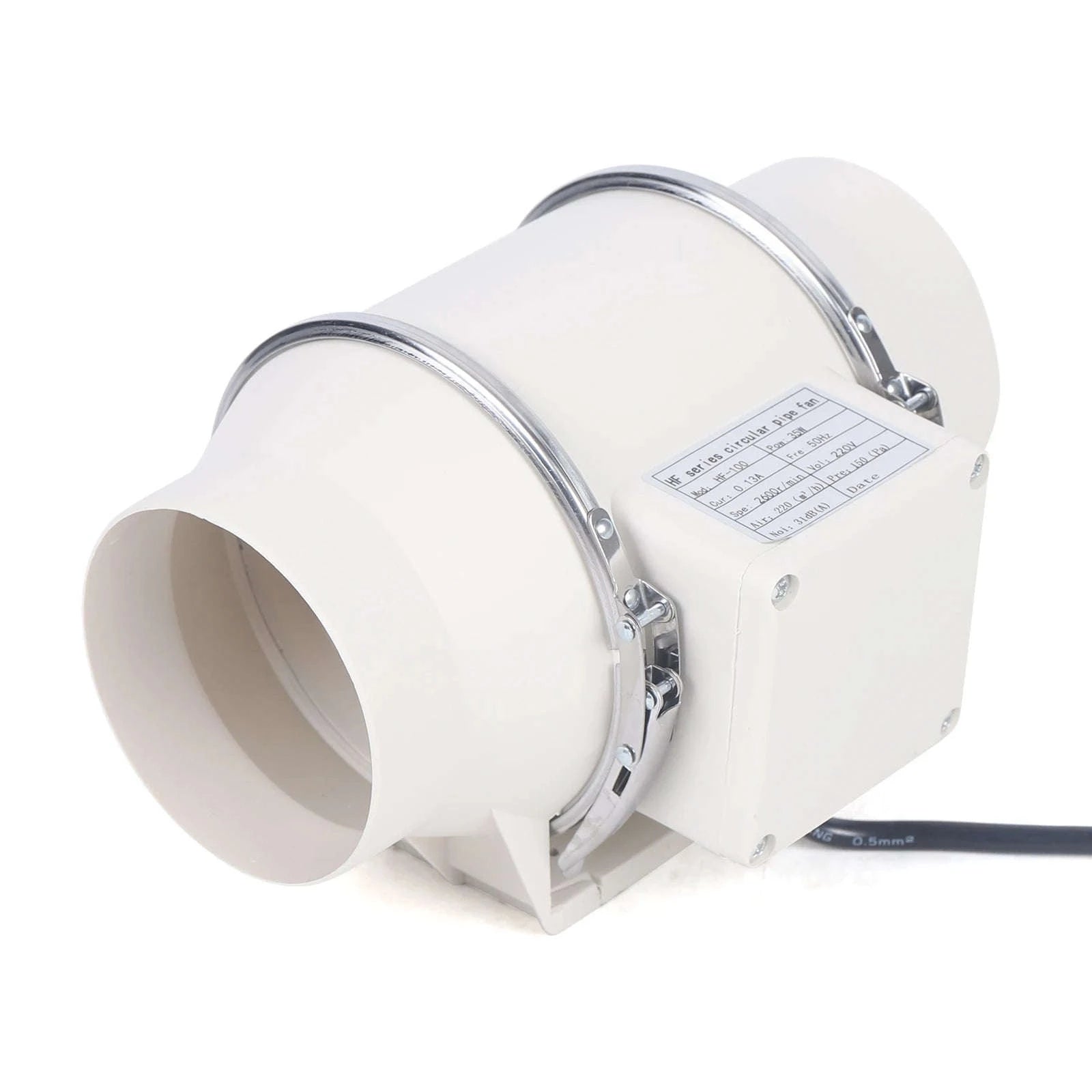 Quiet 220V Exhaust Duct Fan-Black / GERMANY