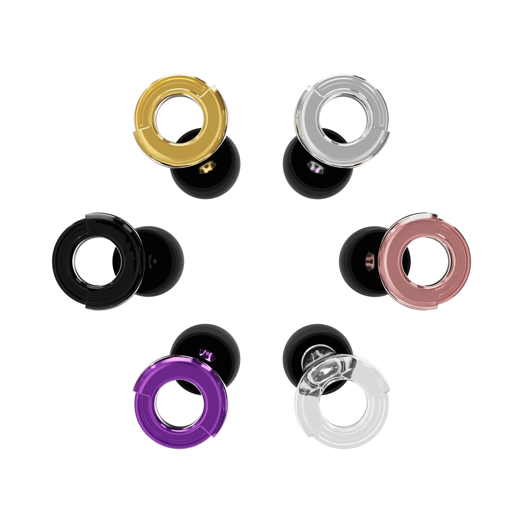 Quiet Ear Plugs for Noise Reduction – Soft Reusable Protection-10pairs Metal Green