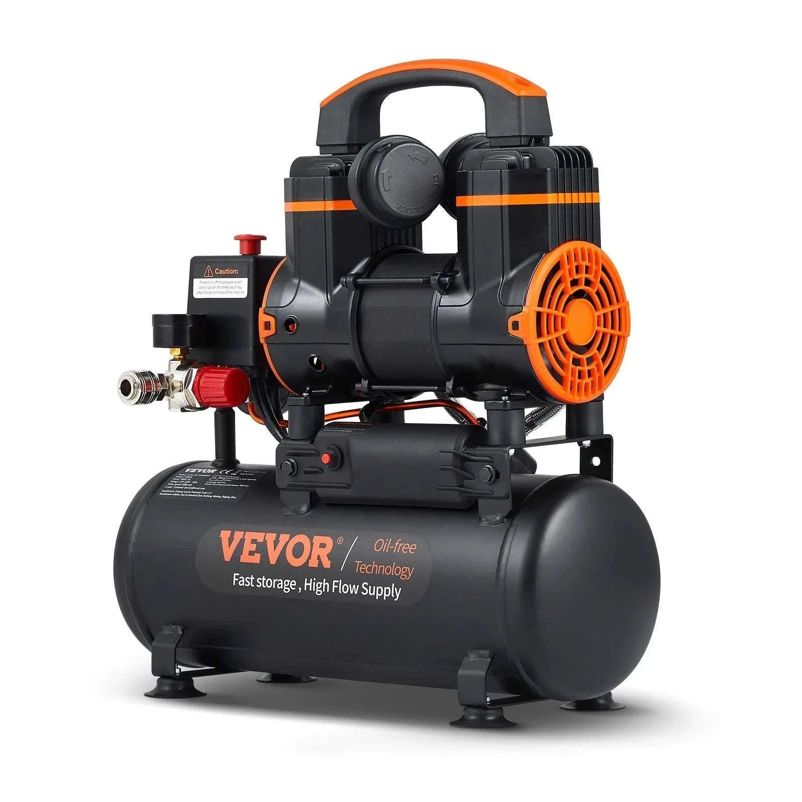 Quiet Oil-Free Air Compressor for Tire Inflation & Air Tools-35L 1800W / United States