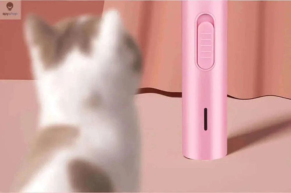 Quiet Pet Hair Trimmer with LED Light for Precise Grooming-Light Blue With LED