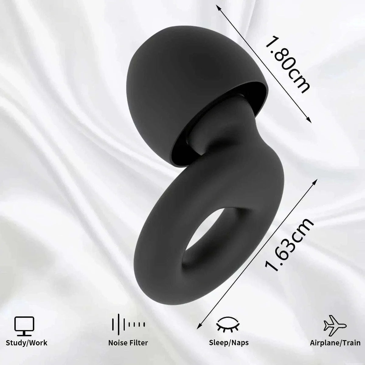 Quiet Reusable Ear Plugs for Noise Reduction and Comfort-10pairs Metal Green