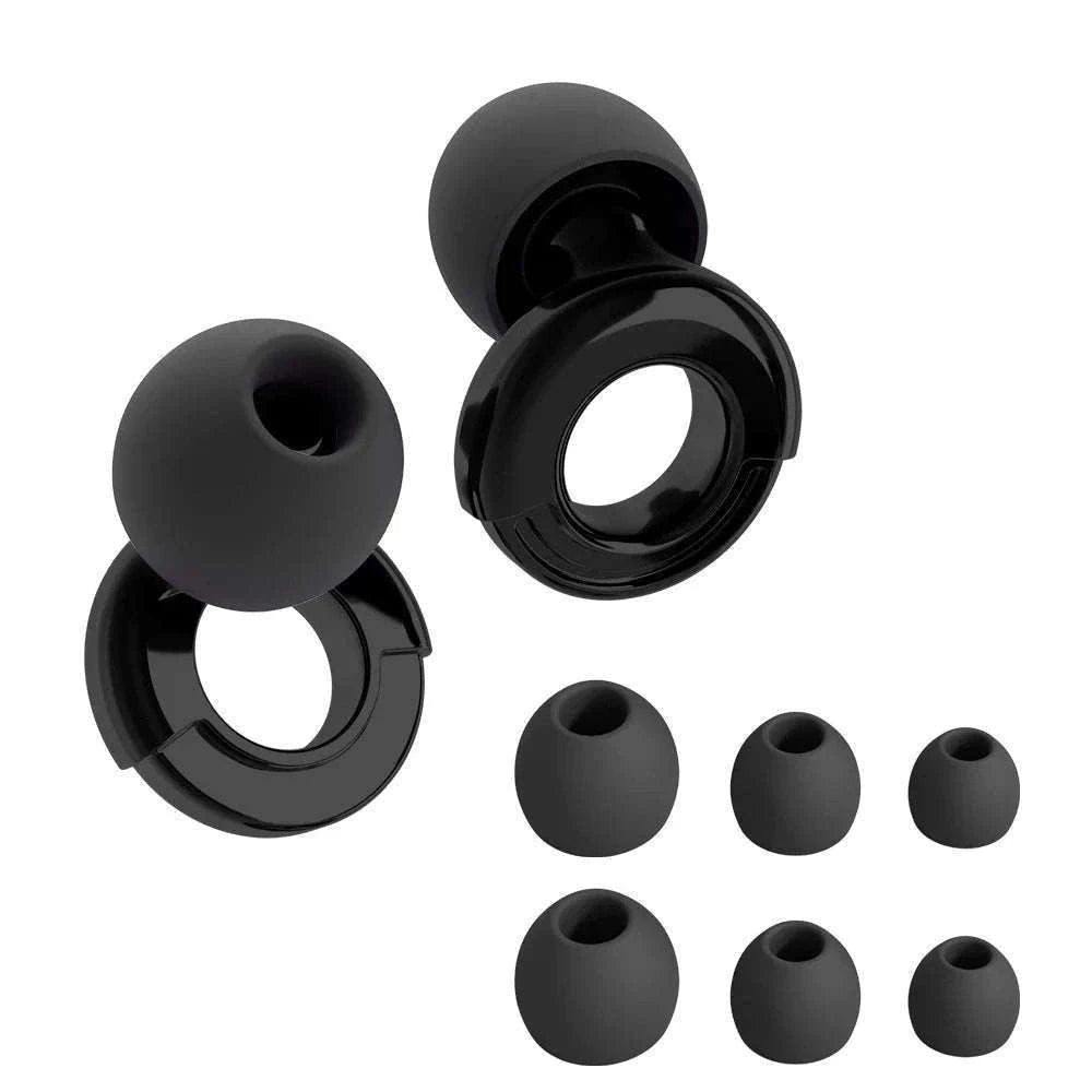 Quiet Reusable Ear Plugs for Noise Reduction and Comfort-10pairs Metal Green
