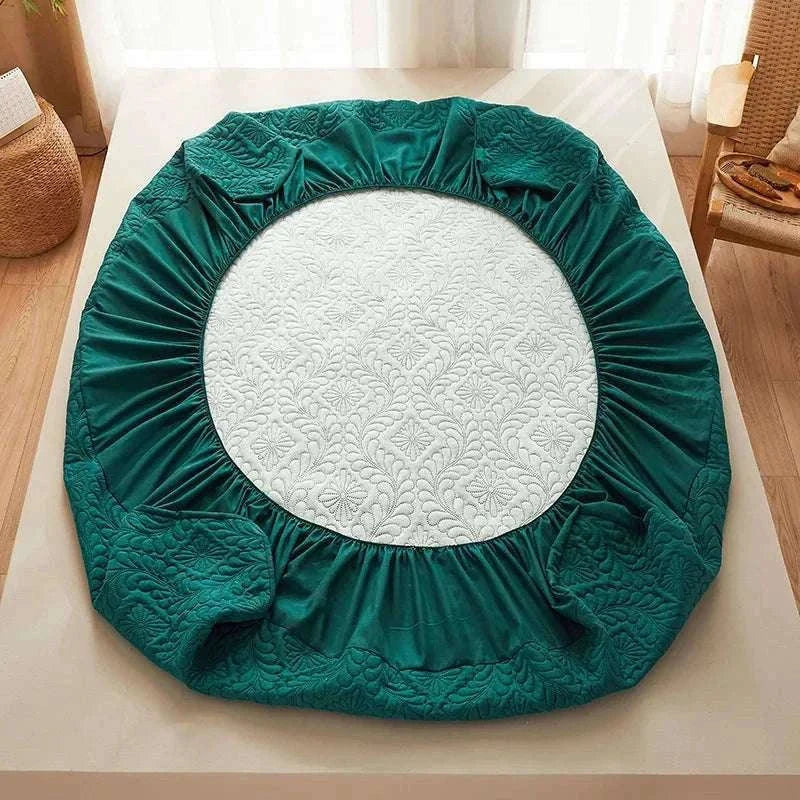 Quilted Mattress Protector for Soft Comfort and Everyday Protection-Grey / 140x200x30cm