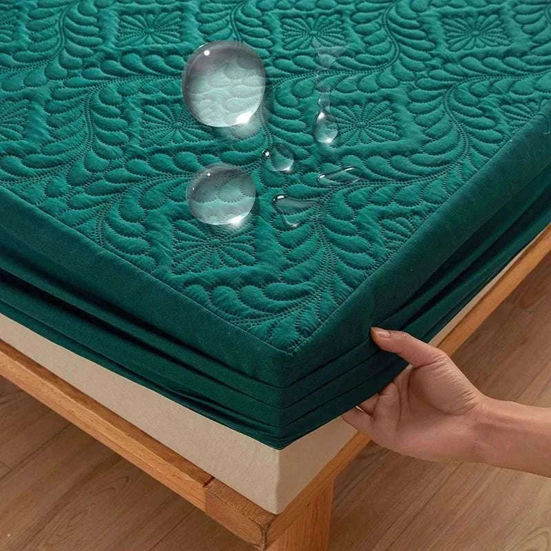 Quilted Mattress Protector for Soft Comfort and Everyday Protection-Grey / 140x200x30cm